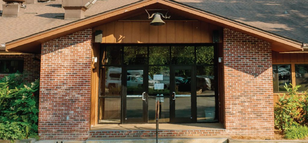 Front of current Dining Hall
